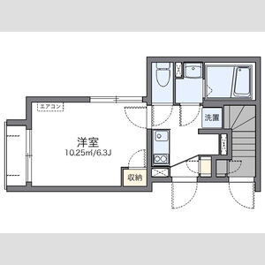 1K 間取り図