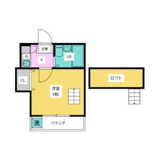 1K 間取り図