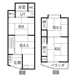 4K 間取り図