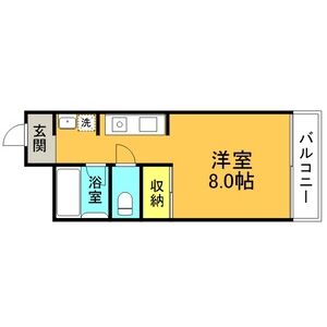 ワンルーム 間取り図