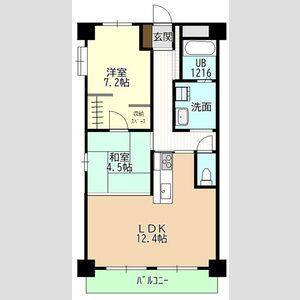 2LDK 間取り図