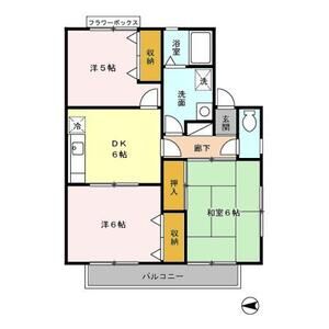 3DK 間取り図