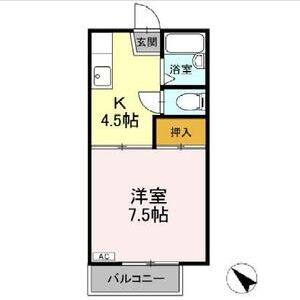 1K 間取り図