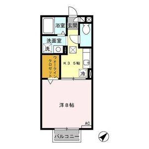 1K 間取り図