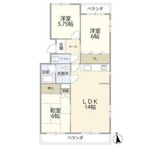 3LDK 間取り図