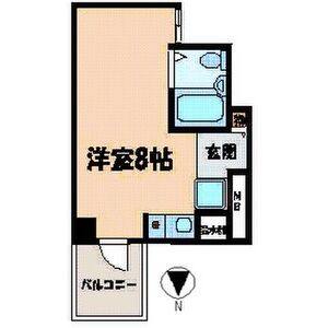ワンルーム 間取り図