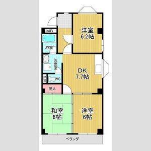 3DK 間取り図