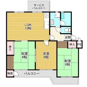 3LDK 間取り図