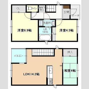 3LDK 間取り図