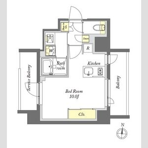 ワンルーム 間取り図
