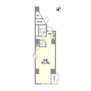 ワンルーム 間取り図