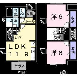 2LDK 間取り図