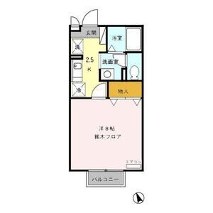 1K 間取り図