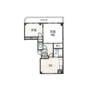 2DK 間取り図