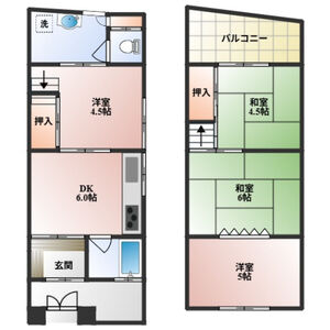 4DK 間取り図