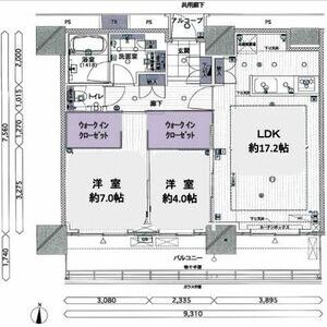 2LDK 間取り図