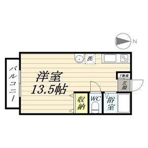 ワンルーム 間取り図
