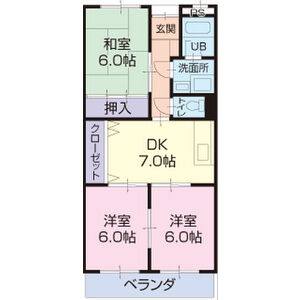 3DK 間取り図