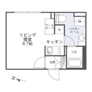 ワンルーム 間取り図