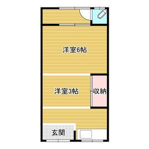 2DK 間取り図