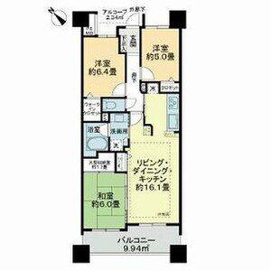 3LDK 間取り図