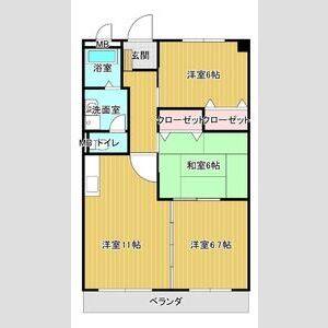 3LDK 間取り図