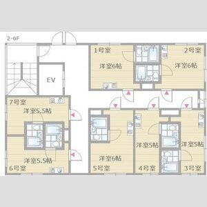 ワンルーム 間取り図