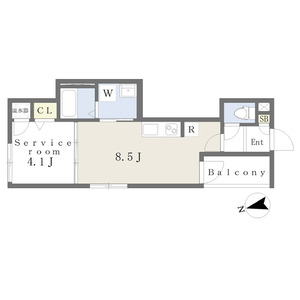 ワンルーム 間取り図