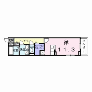 ワンルーム 間取り図