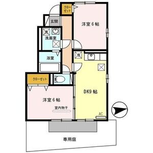 2DK 間取り図