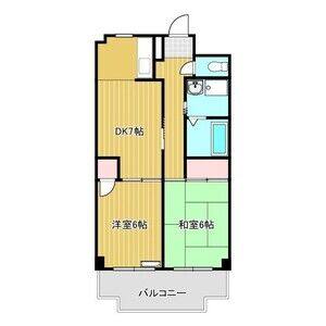 2DK 間取り図
