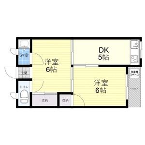 2DK 間取り図