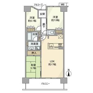 3LDK 間取り図