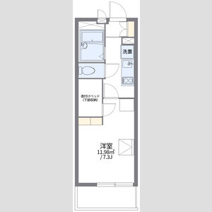 1K 間取り図