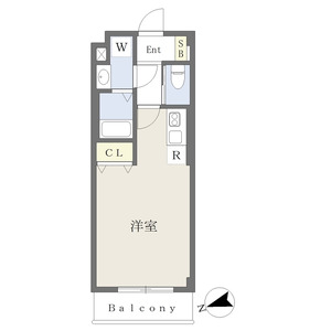 ワンルーム 間取り図
