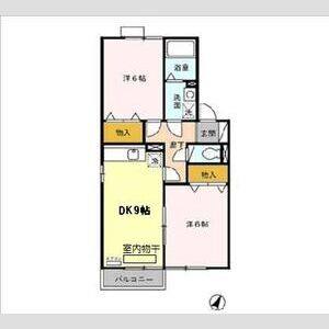 2DK 間取り図