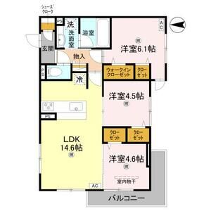 3LDK 間取り図