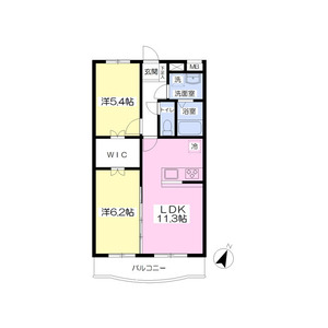 2LDK 間取り図
