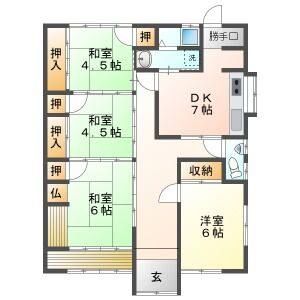 4DK 間取り図