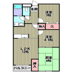 3LDK 間取り図