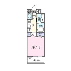 1K 間取り図