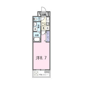 1K 間取り図