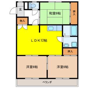 3LDK 間取り図