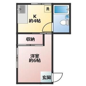 1K 間取り図