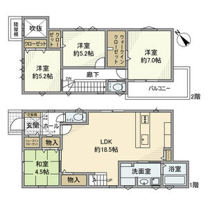4LDK 間取り図
