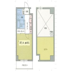1K 間取り図