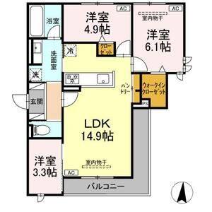 3LDK 間取り図