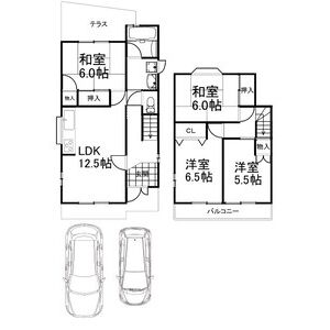 4LDK 間取り図