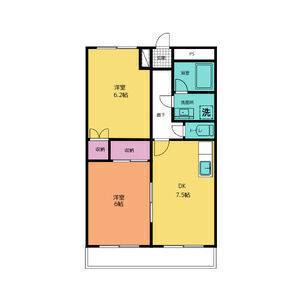 2DK 間取り図