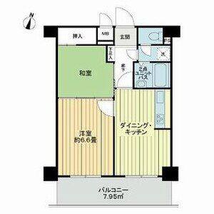 2DK 間取り図